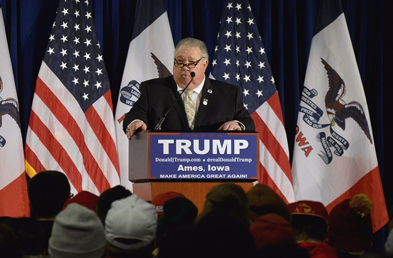 Sam Clovis is not a scientist, but he was President Trump's nominee for chief scientist at the U.S. Department of Agriculture. Sam Clovis is not a scientist, but he was President Trump's nominee for chief scientist at the U.S. Department of Agriculture.