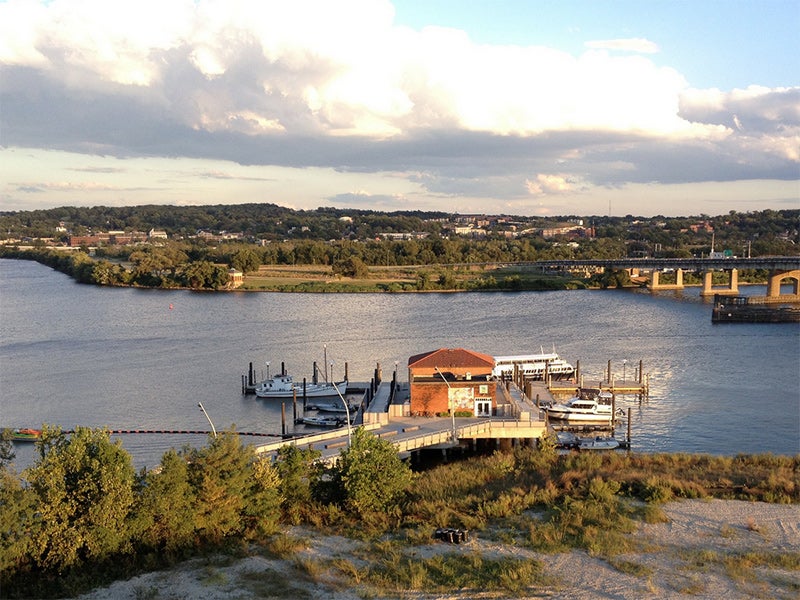 The Anacostia River. The Anacostia River.