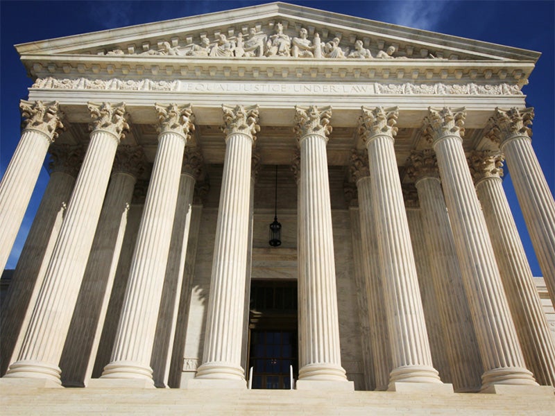 The U.S. Supreme Court building in Washington, D.C. The U.S. Supreme Court building in Washington, D.C.