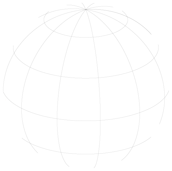 Orthographic map centered on the Pacific Ocean.