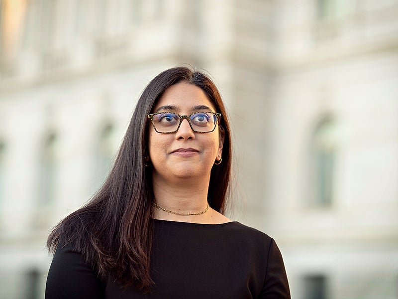 Kirti Datla, Earthjustice’s Director of Strategic Legal Advocacy, photographed in Washington, D.C.
