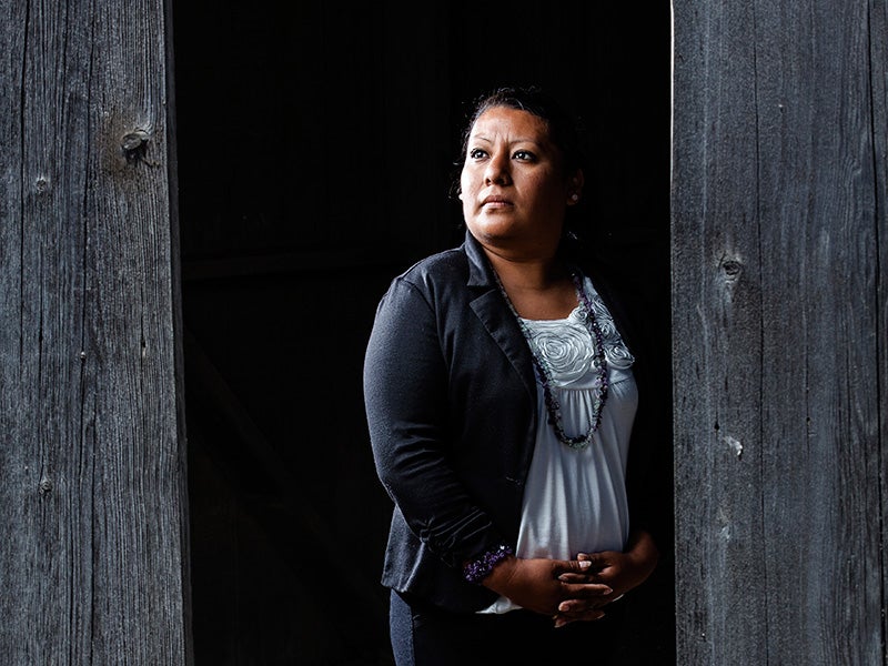 Andrea Hubbard is a former farmworker who now helps women protect themselves from pesticide exposure and domestic abuse. Andrea Hubbard is a former farmworker who now helps women protect themselves from pesticide exposure and domestic abuse.