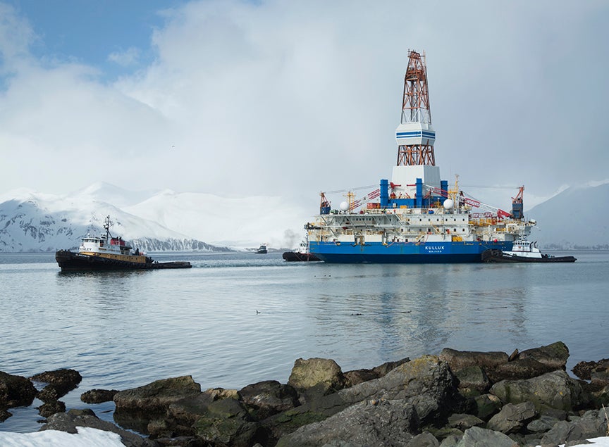 The Kulluk, one of Shell's oil drilling rigs for the Arctic. The Kulluk, one of Shell's oil drilling rigs for the Arctic.
