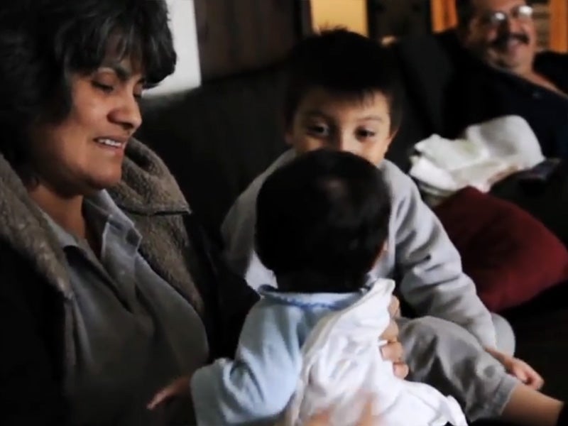 Ana Corona (far left), with her family in California's Central Valley. Ana Corona (far left), with her family in California's Central Valley.