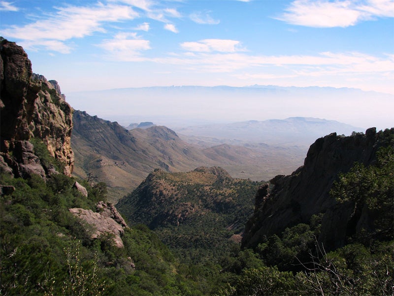 A view of Juniper Canyon in Big Bend National Park, from along the Boot Canyon Trail. A view of Juniper Canyon in Big Bend National Park, from along the Boot Canyon Trail.