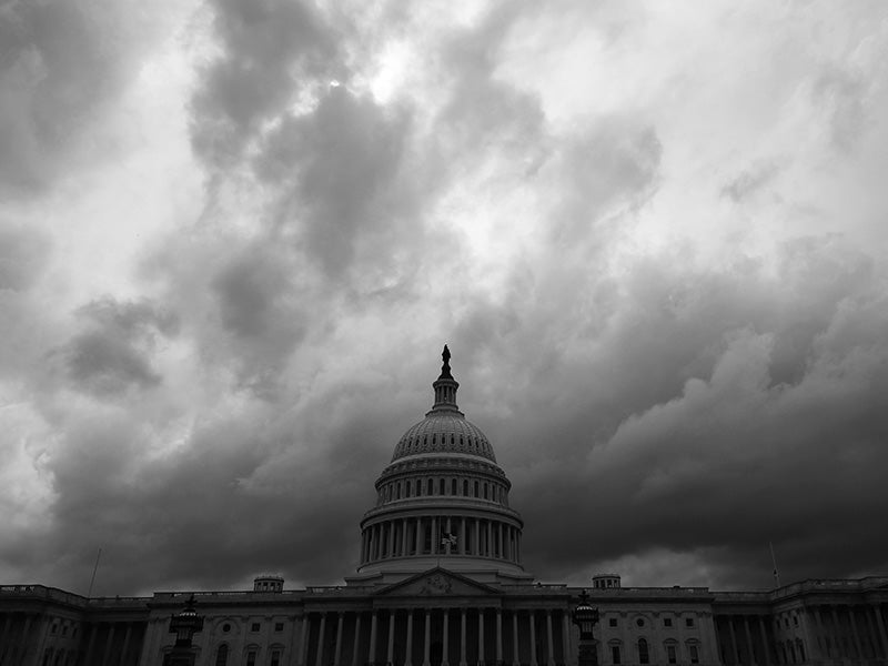 Storm clouds pass over the U.S. Capitol building in Washington, D.C. Storm clouds pass over the U.S. Capitol building in Washington, D.C.