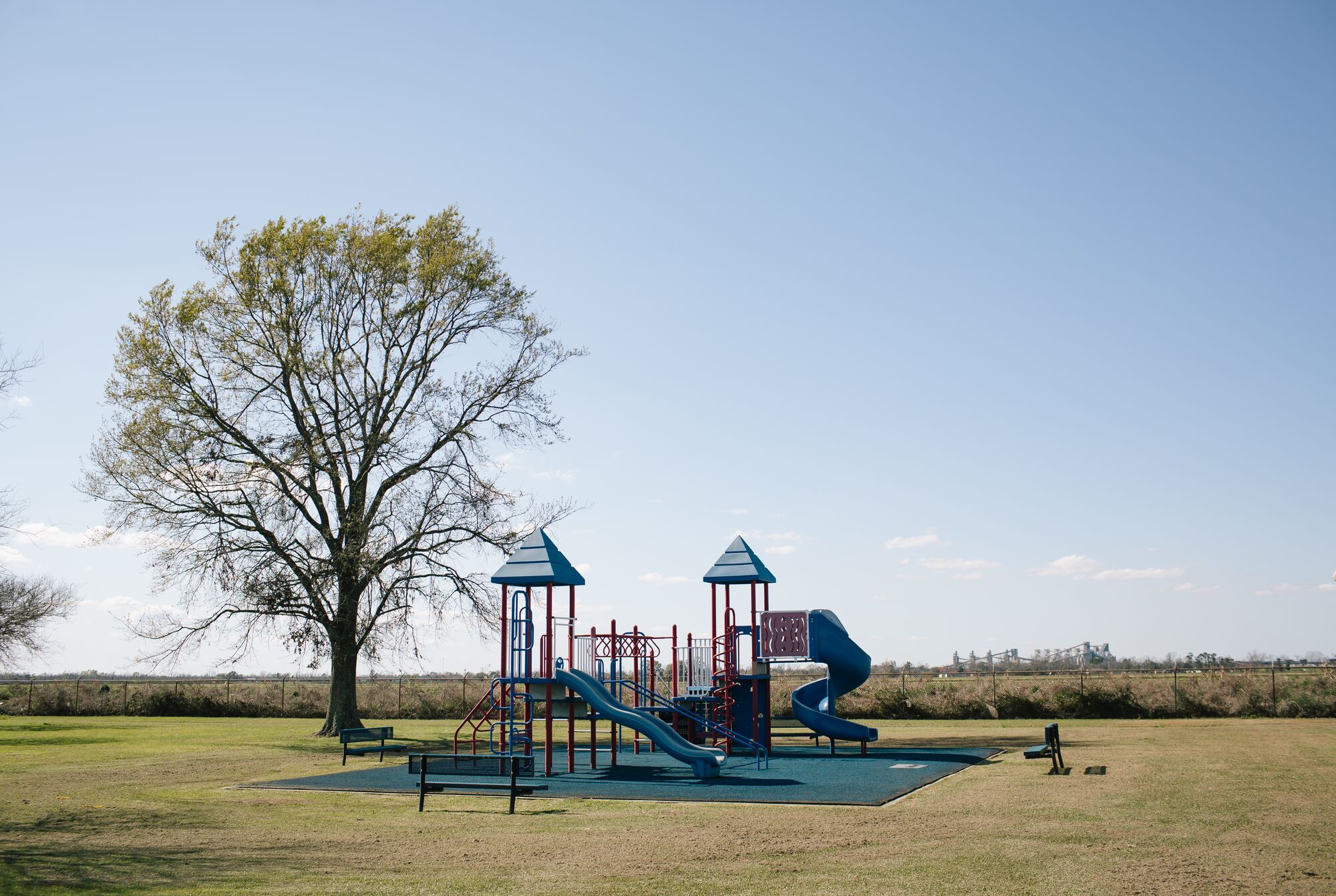 St. James Parish Welcome Park, next to the site of a proposed South Louisiana Methanol facility in St. James Parish.