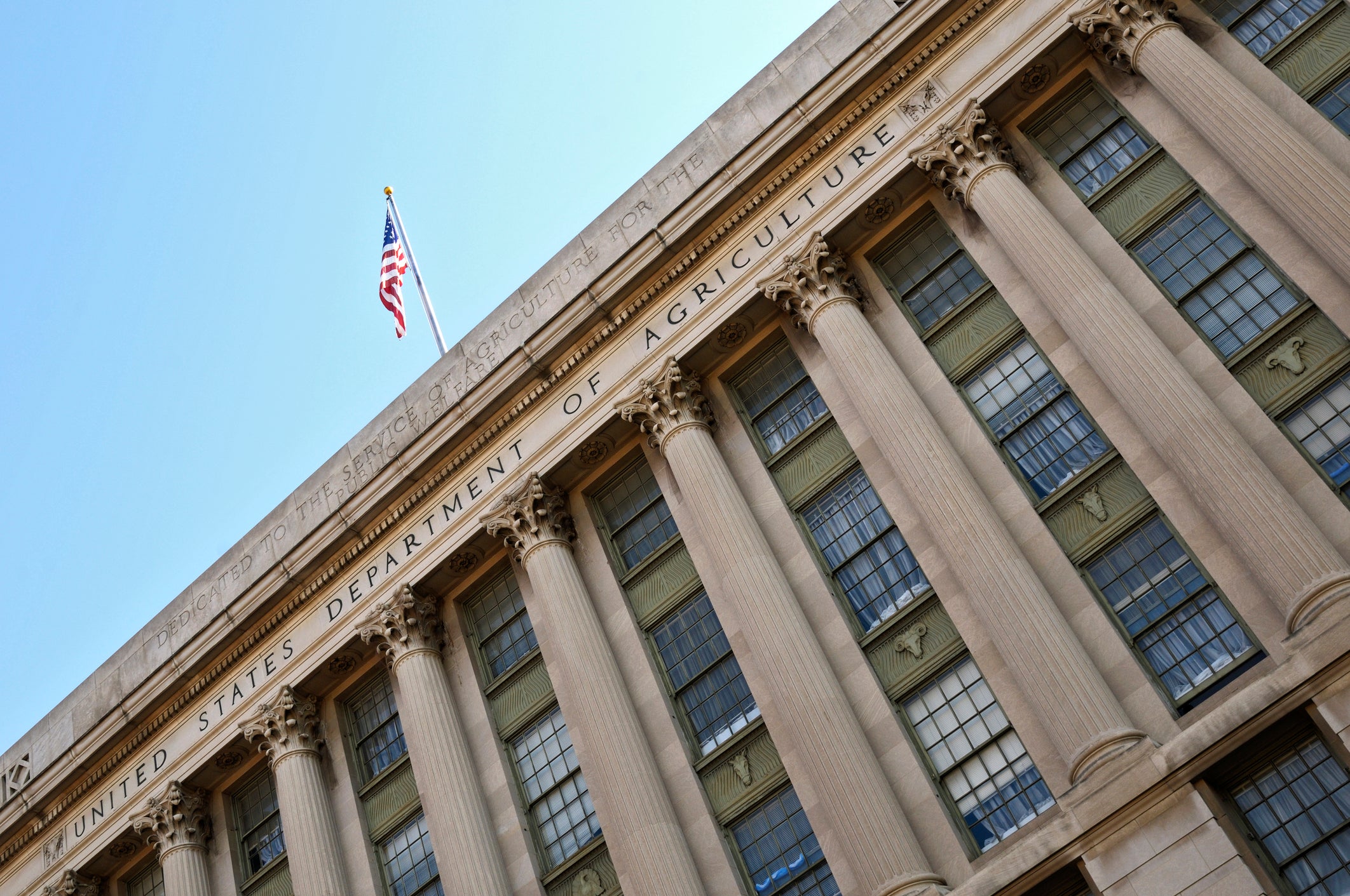 The USDA building. The USDA building.