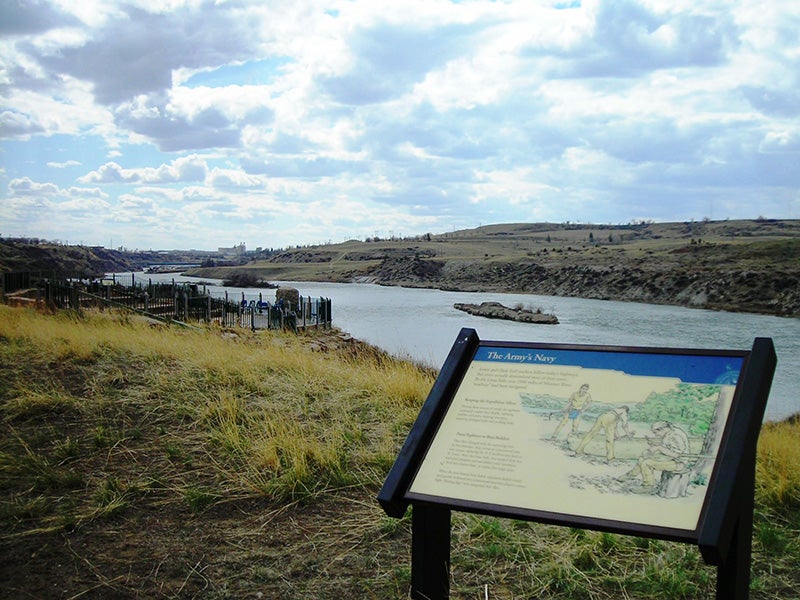Great Falls, MT. The coal plant was to be built on top of the Great Falls Portage National Historic Landmark and Lewis and Clark National Historic Trail. Great Falls, MT. The coal plant was to be built on top of the Great Falls Portage National Historic Landmark and Lewis and Clark National Historic Trail.