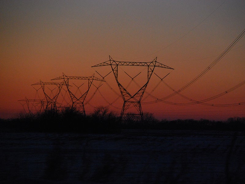 Transmission lines in Indiana. Transmission lines in Indiana.