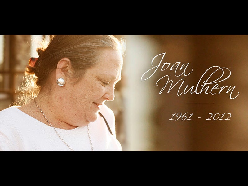 In Memoriam: Joan Mulhern. In Memoriam: Joan Mulhern.