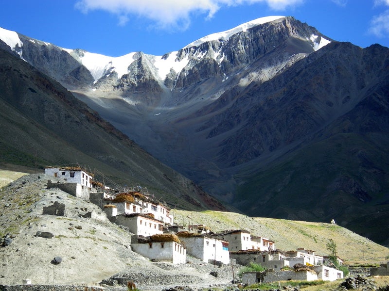 Kumik is a high altitude village located in India's northern Ladakh region. High above the village this melting glacier provides the people who live here with their only water source.