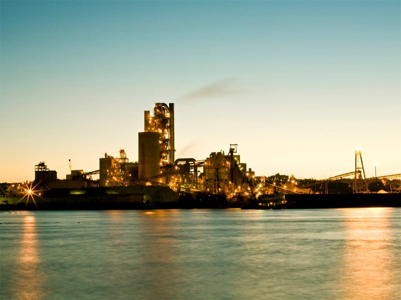 The Lafarge cement kiln in Seattle, WA. The Lafarge cement kiln in Seattle, WA.