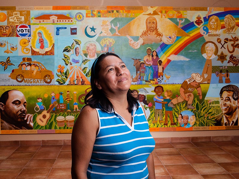 Olivia Flores, a farmworker in Florida, mixed chemicals with few protections or handling instructions. Olivia Flores, a farmworker in Florida, mixed chemicals with few protections or handling instructions.