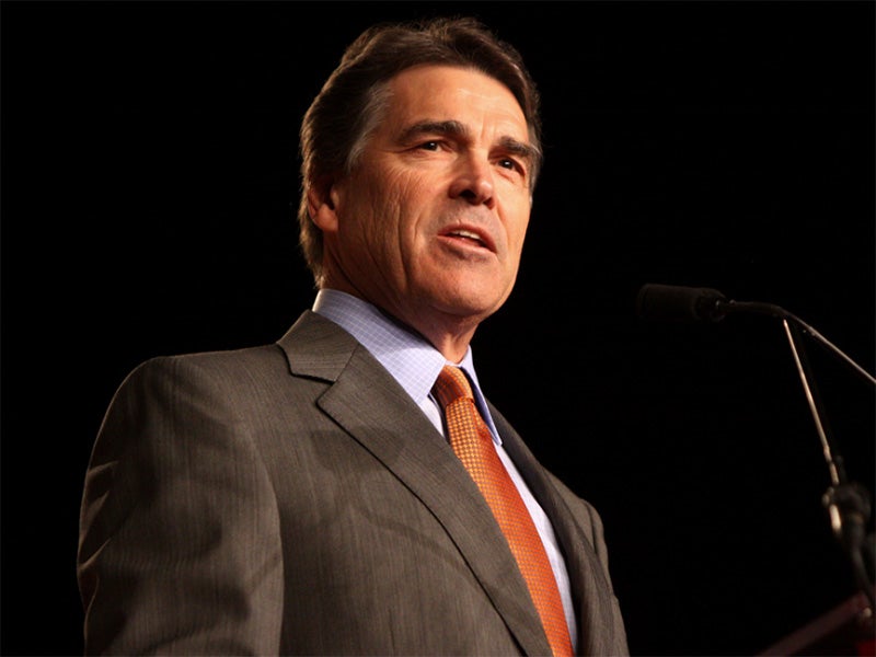 Rick Perry speaking in Orlando, Florida, in 2011. Rick Perry speaking in Orlando, Florida, in 2011.