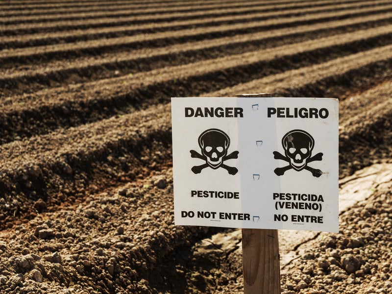 Danger Pesticides Sign Danger Pesticides Sign