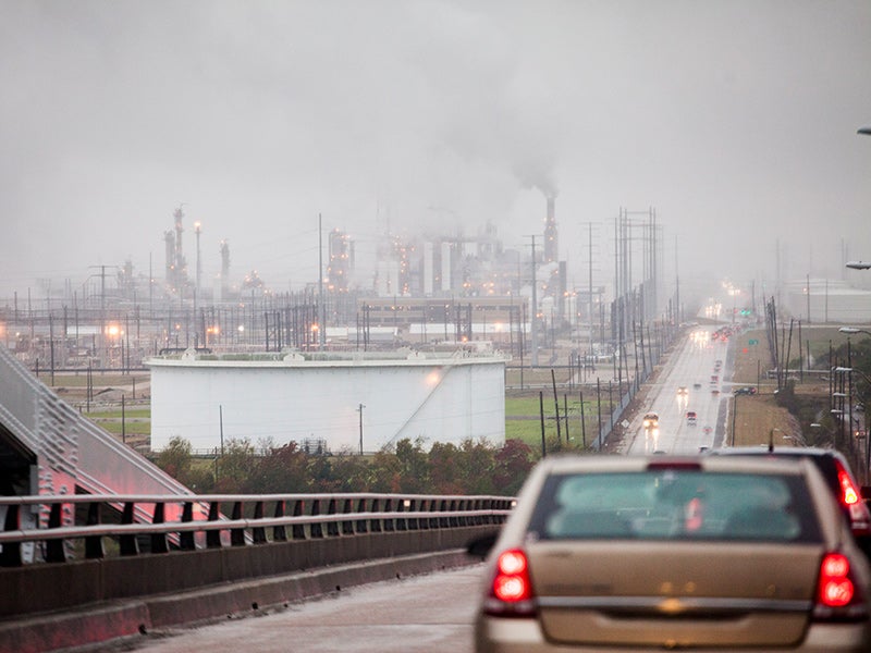 The Valero oil refinery in Port Arthur, TX. The Valero oil refinery in Port Arthur, TX.