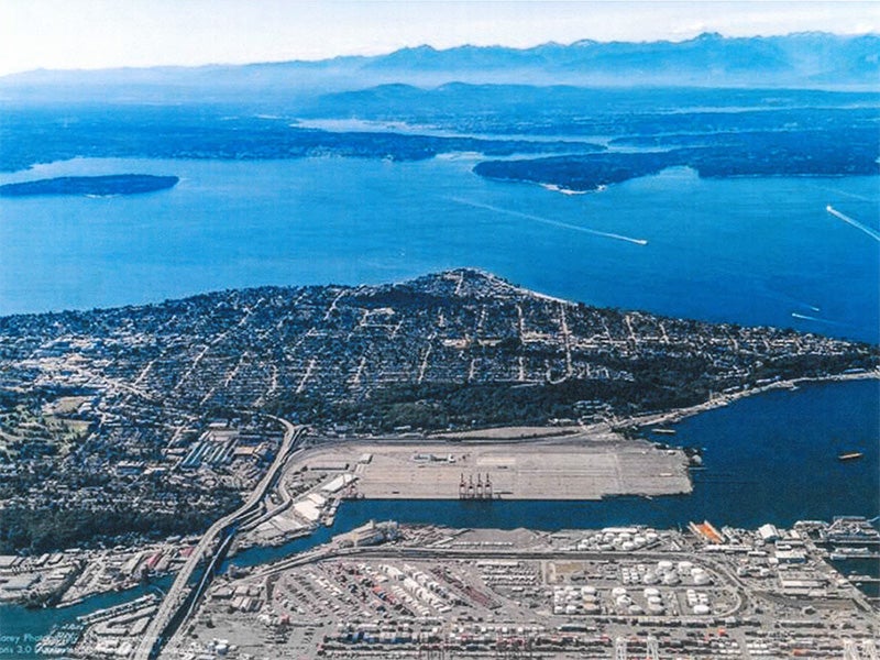 The Port of Seattle. The Port of Seattle.