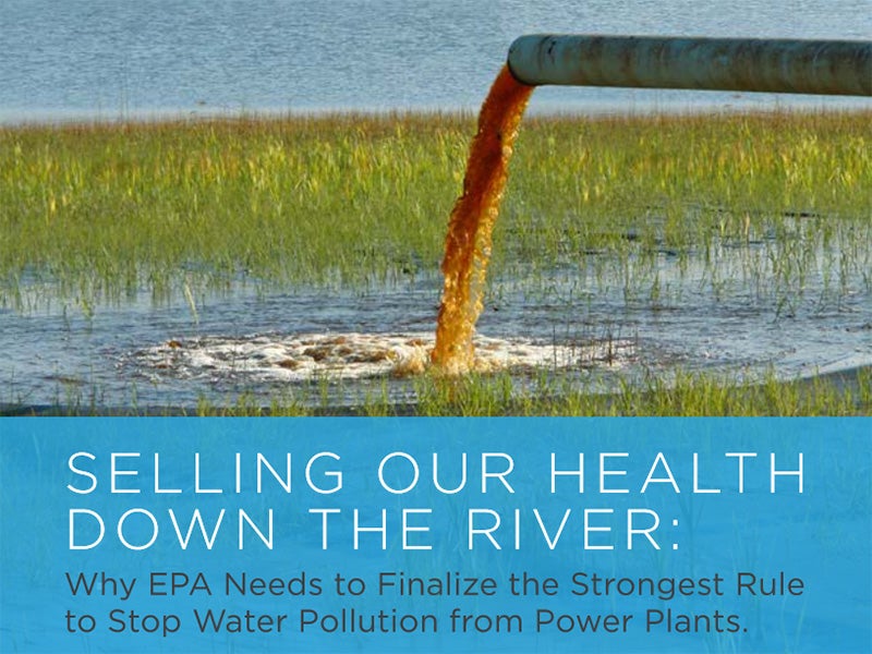 Cover of the report, 'Selling Our Health Down The River'. Cover of the report, 'Selling Our Health Down The River'.