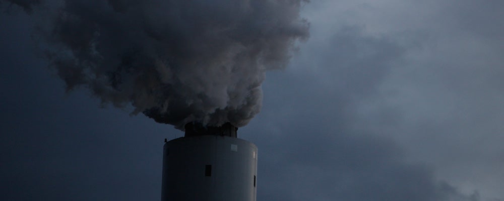A coal-fired power plant. A coal-fired power plant.