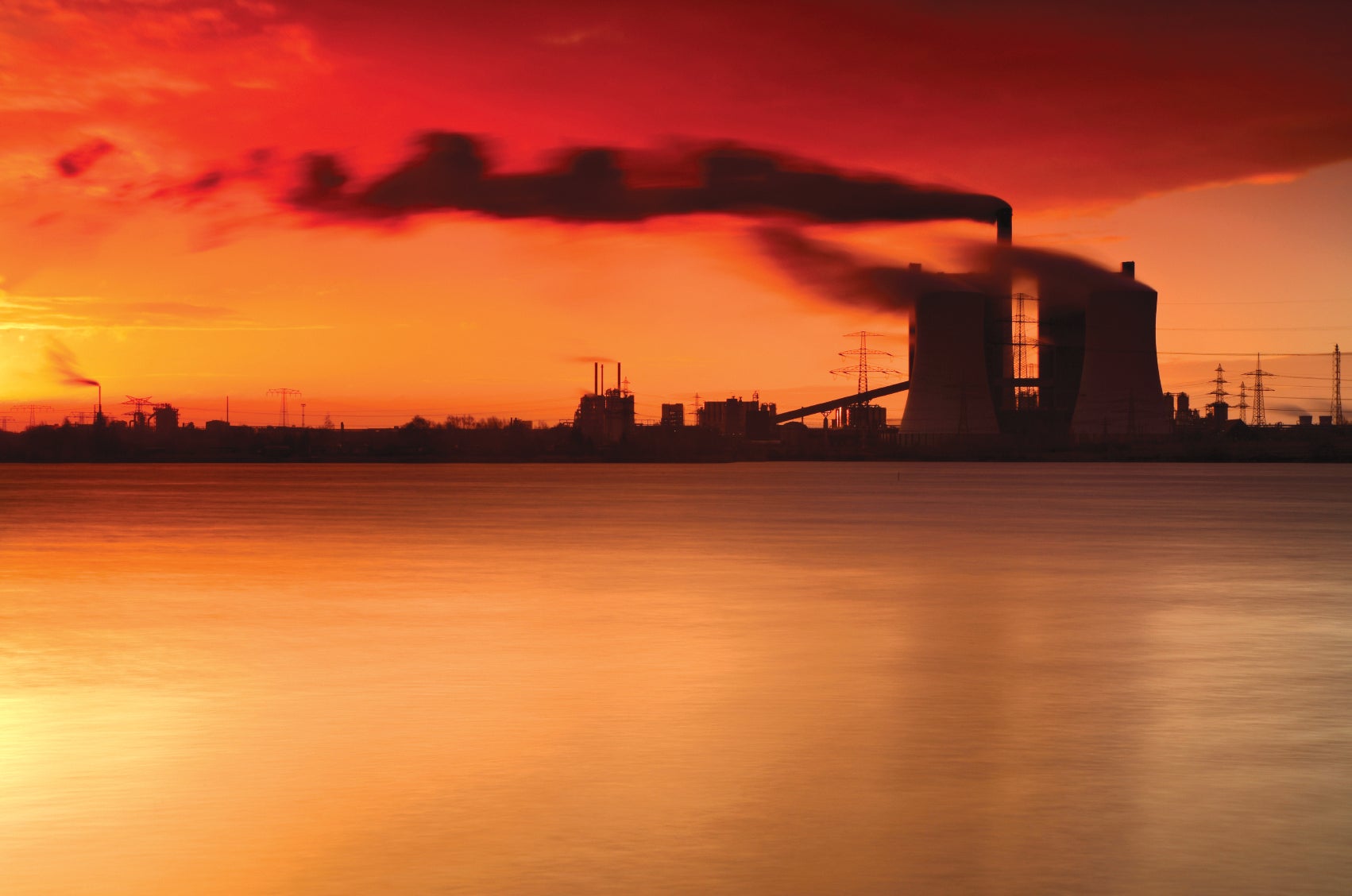 A coal-fired power plant. A coal-fired power plant.