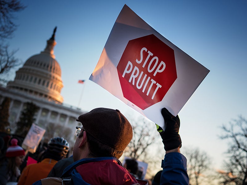 A directive from EPA Administrator Scott Pruitt and a bill in Congress seek to give industry the power to further delay or block public protections when the EPA misses legal deadlines. A directive from EPA Administrator Scott Pruitt and a bill in Congress seek to give industry the power to further delay or block public protections when the EPA misses legal deadlines.