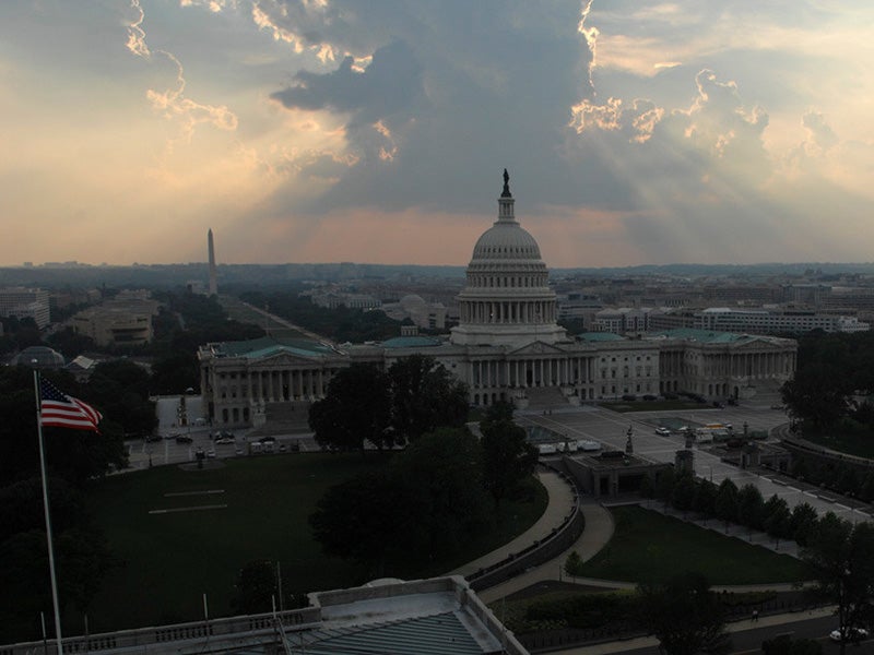 The skies being to clear behind the U.S. Capitol after a spring rainstorm. The skies being to clear behind the U.S. Capitol after a spring rainstorm.