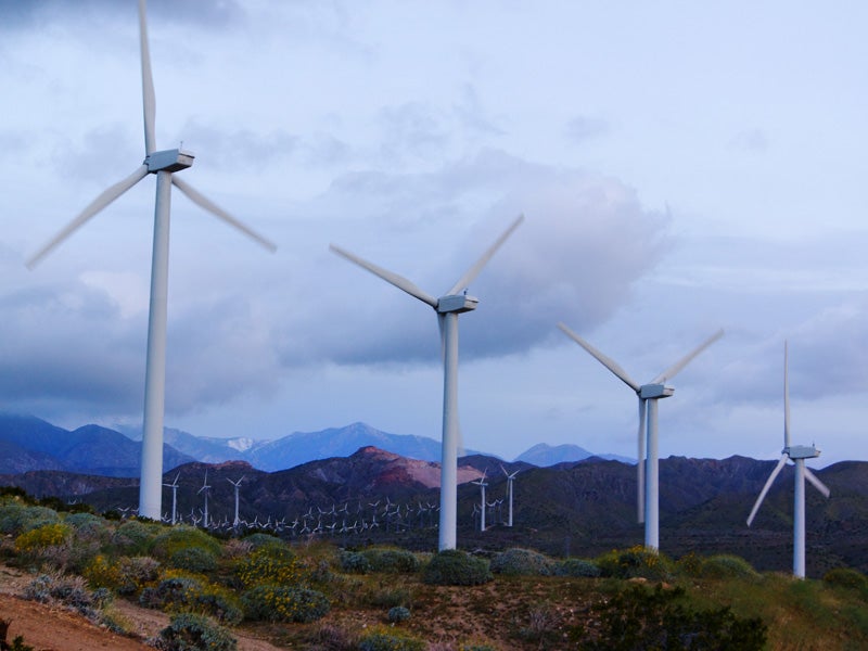 San Gorgonio Pass Wind Farm in California San Gorgonio Pass Wind Farm in California