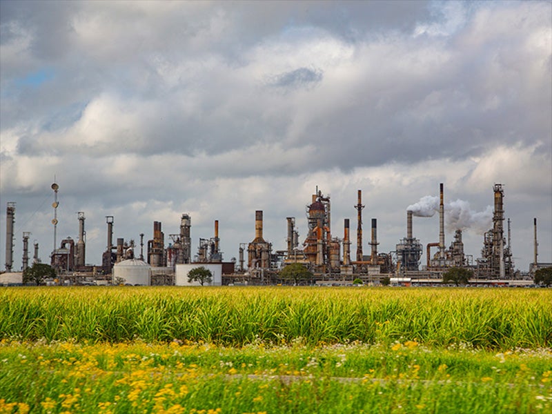 Industrial facilities in Louisiana's Cancer Alley.