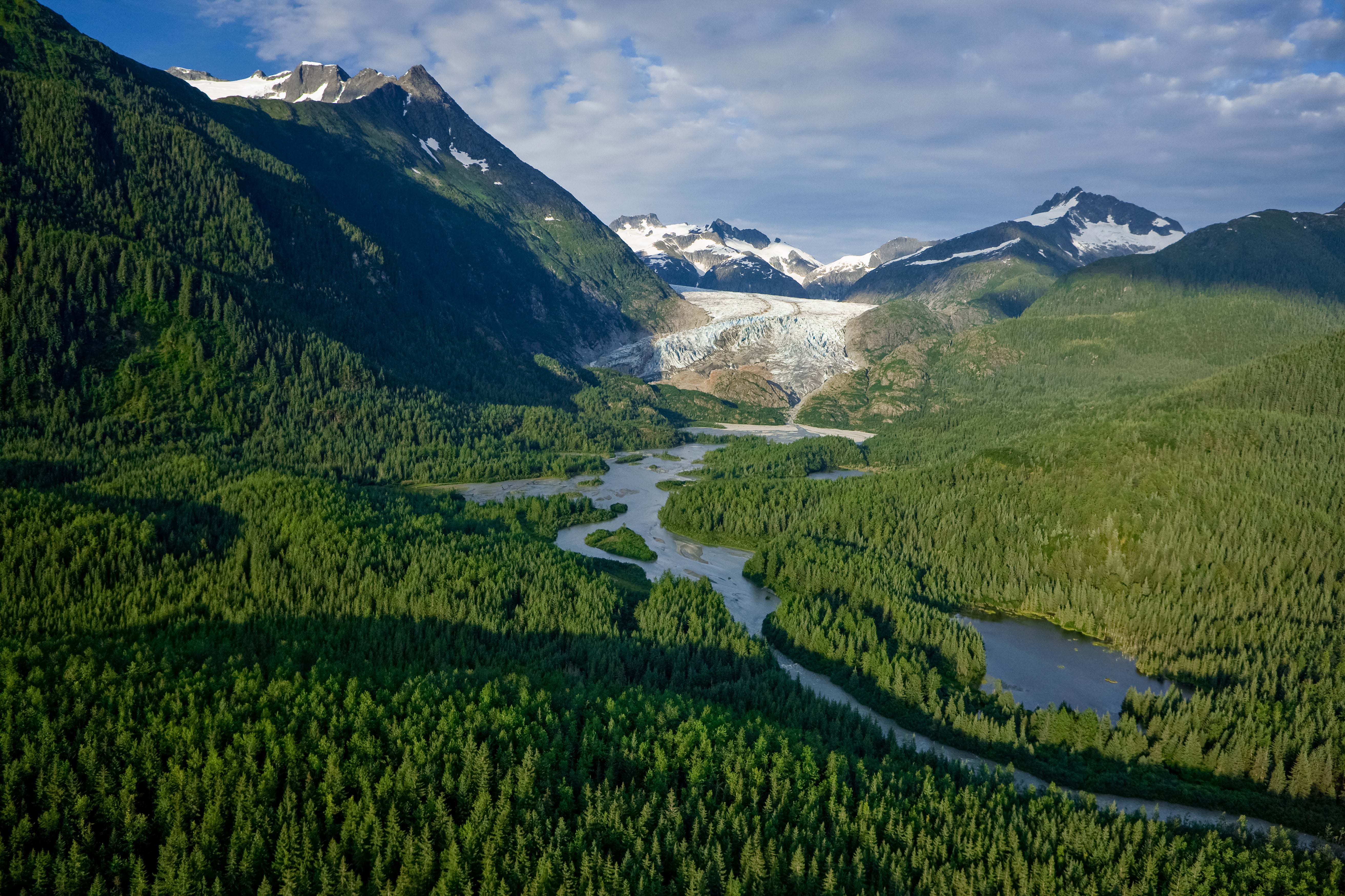 Herbert River and Herbert Glacier