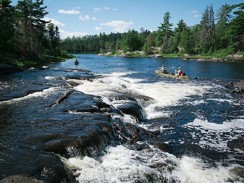 Canoeing the Boundary Waters Canoe Area Wilderness in Northern Minnesota. (Brad Zweerink / Earthjustice)