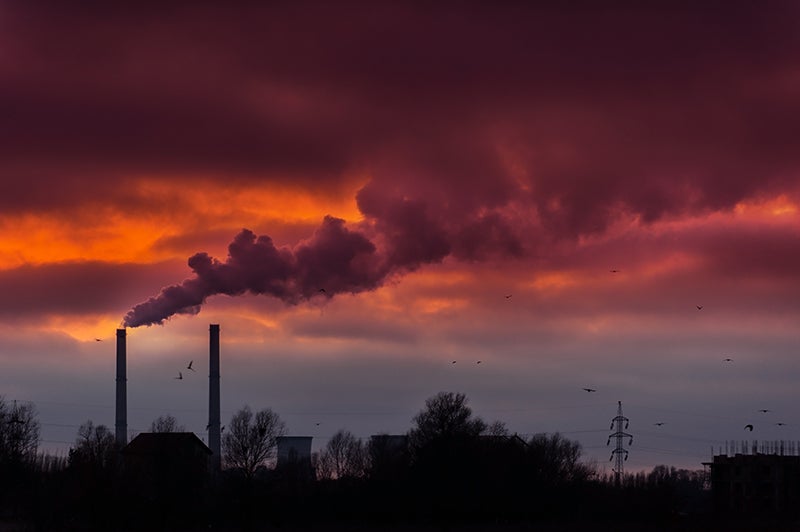 Smoke from a coal powered plant.
(Calin Tatu / Shutterstock)