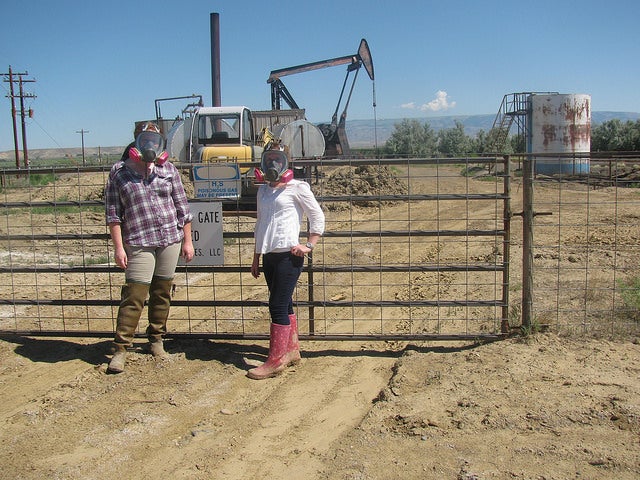 Women at drill site