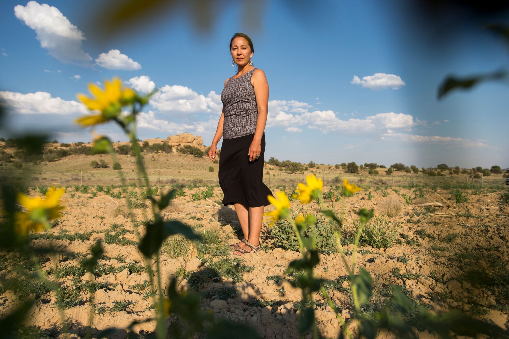 Nicole Horseherder of the Navajo activist organization Tó Nizhóní Ání lives near the Navajo Generating Station. “We looked to the Mercury & Air Toxics Standards as a guiding blueprint for the Navajo Nation to adopt its own pollution standards that would be just as stringent,” she says. (Darcy Padilla)