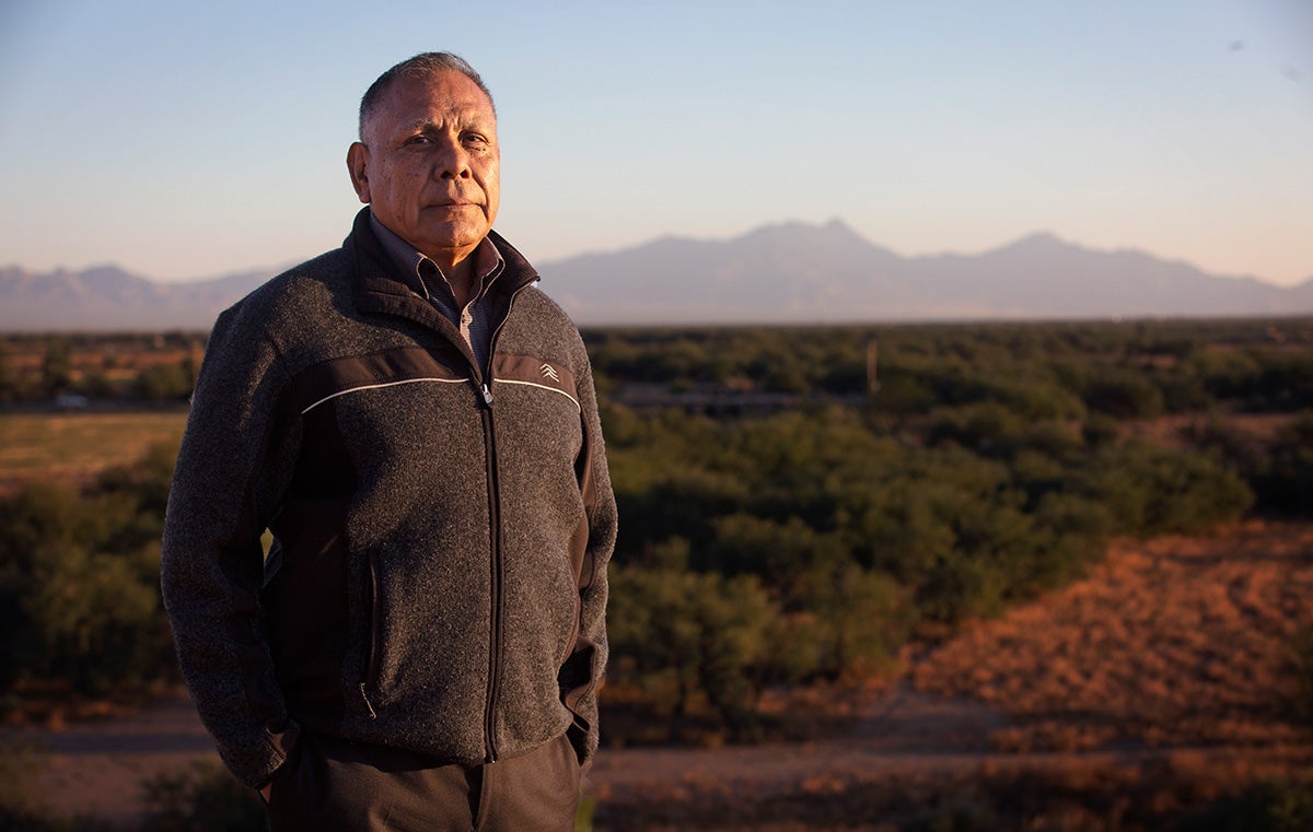 Chairman Austin Nunez at the San Xavier Mission on November 12, 2019.