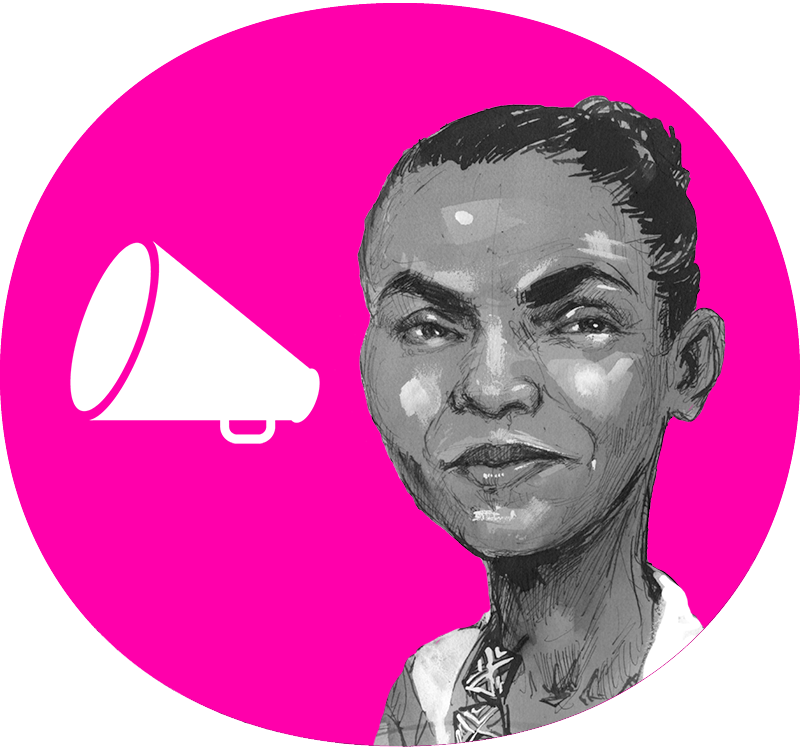 Portrait of Environmental Activist Marina Silva