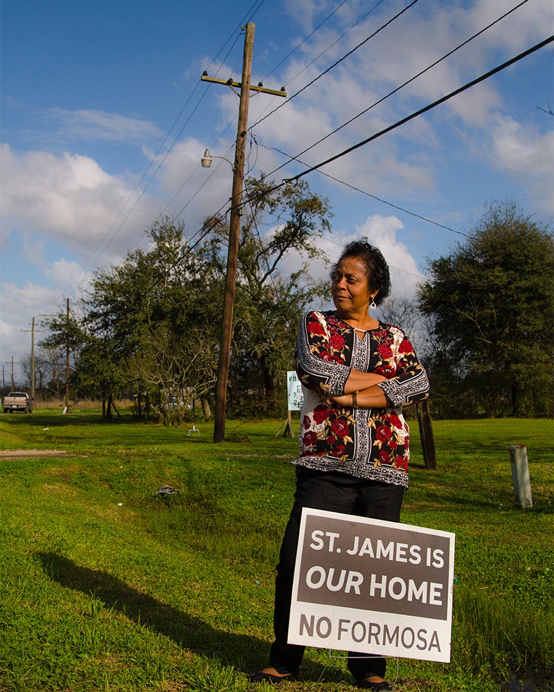 Sharon Lavigne of RISE St. James is an Earthjustice client and partner in a case against the “Sunshine Project” — a plant proposed by the Formosa Petrochemical Corporation.