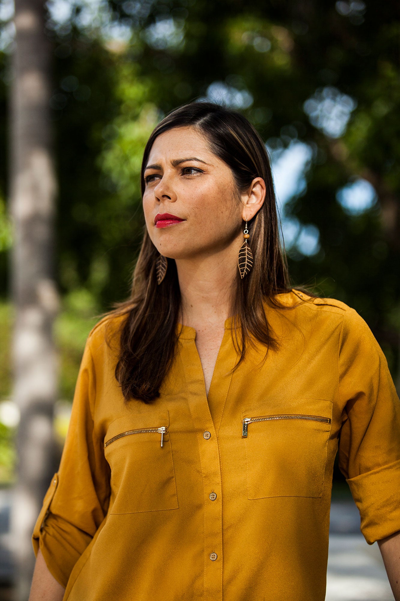 Puerto Rico native and Earthjustice senior attorney Laura Arroyo, in front of the Earthjustice offices in Miami, Florida.