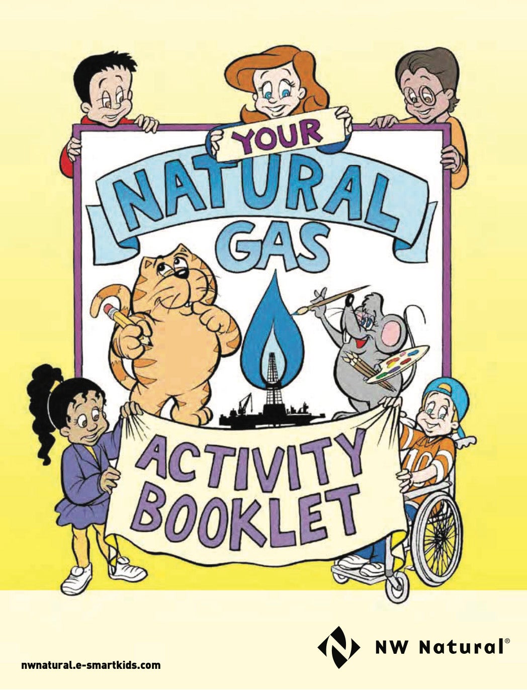 Illustrated cover featuring kids and animals.