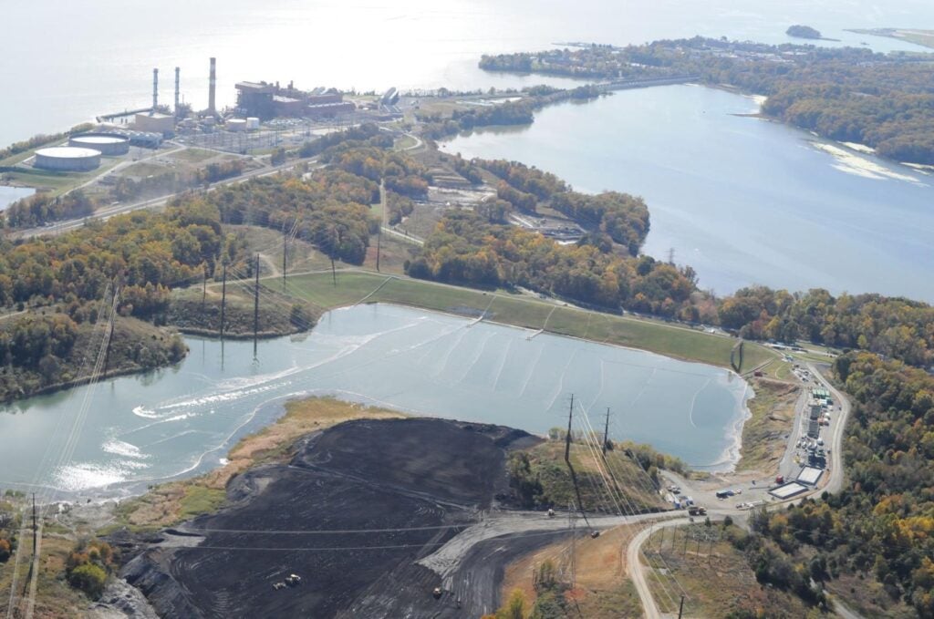 Dominion Virginia Power's coal ash pond at Possum Point, Virginia. (Potomac Riverkeepers)