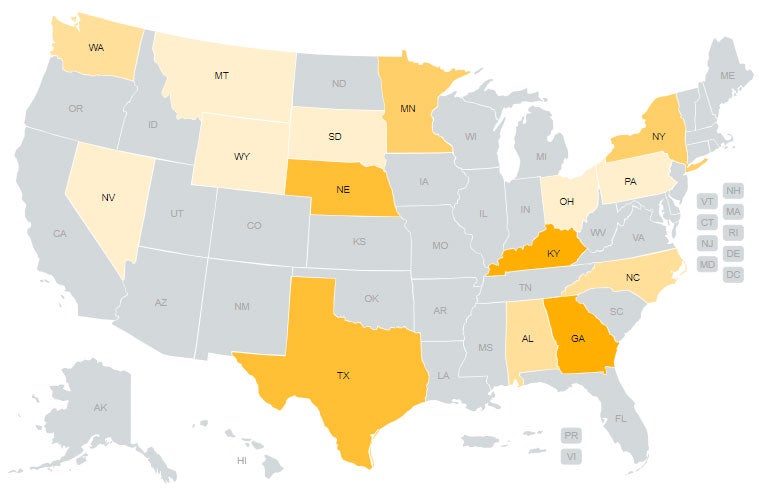 Kentucky leads all states in CO2 pollution from cryptomining, as of Aug. 2021. Fifteen states are responsible for more than 90% of the estimated 15.1 megaton carbon footprint of the Bitcoin network in the United States.