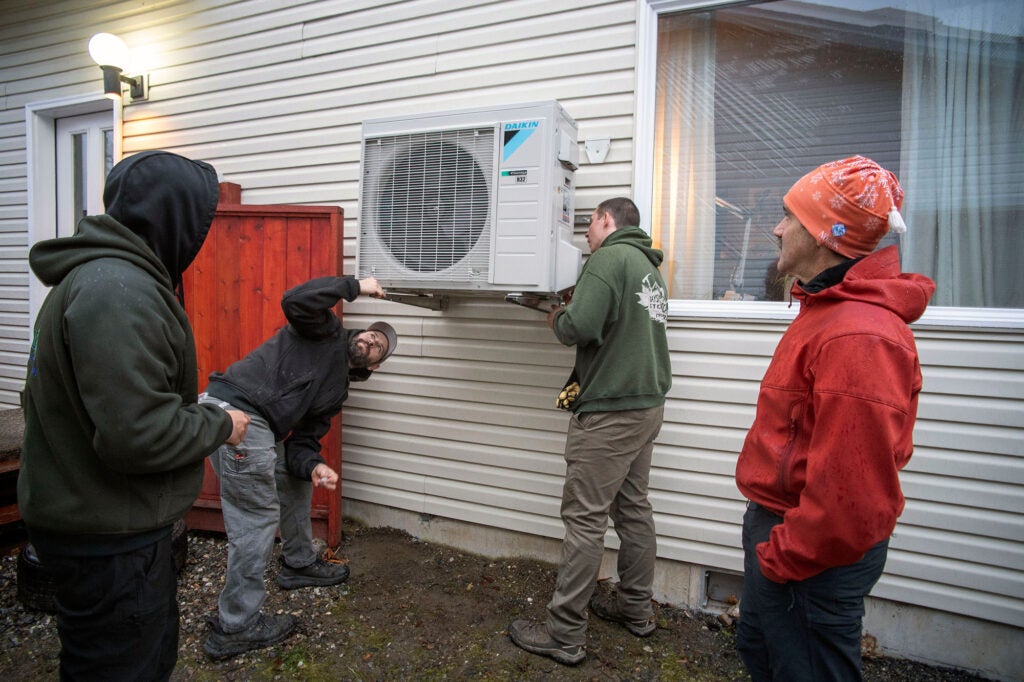A heat pump install in Juneau, Alaska.