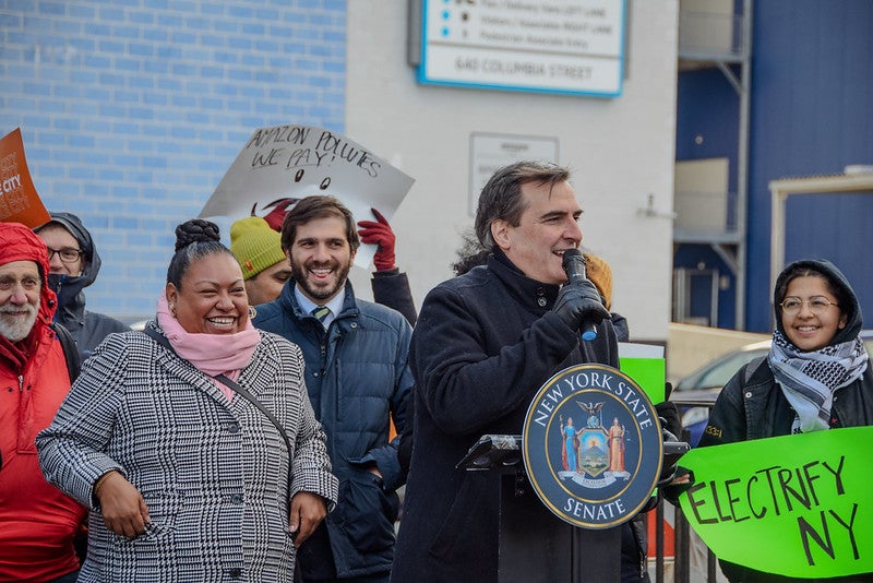 Senator Gianaris Attends Clean Deliveries Act Press Conference - 11/28/2023