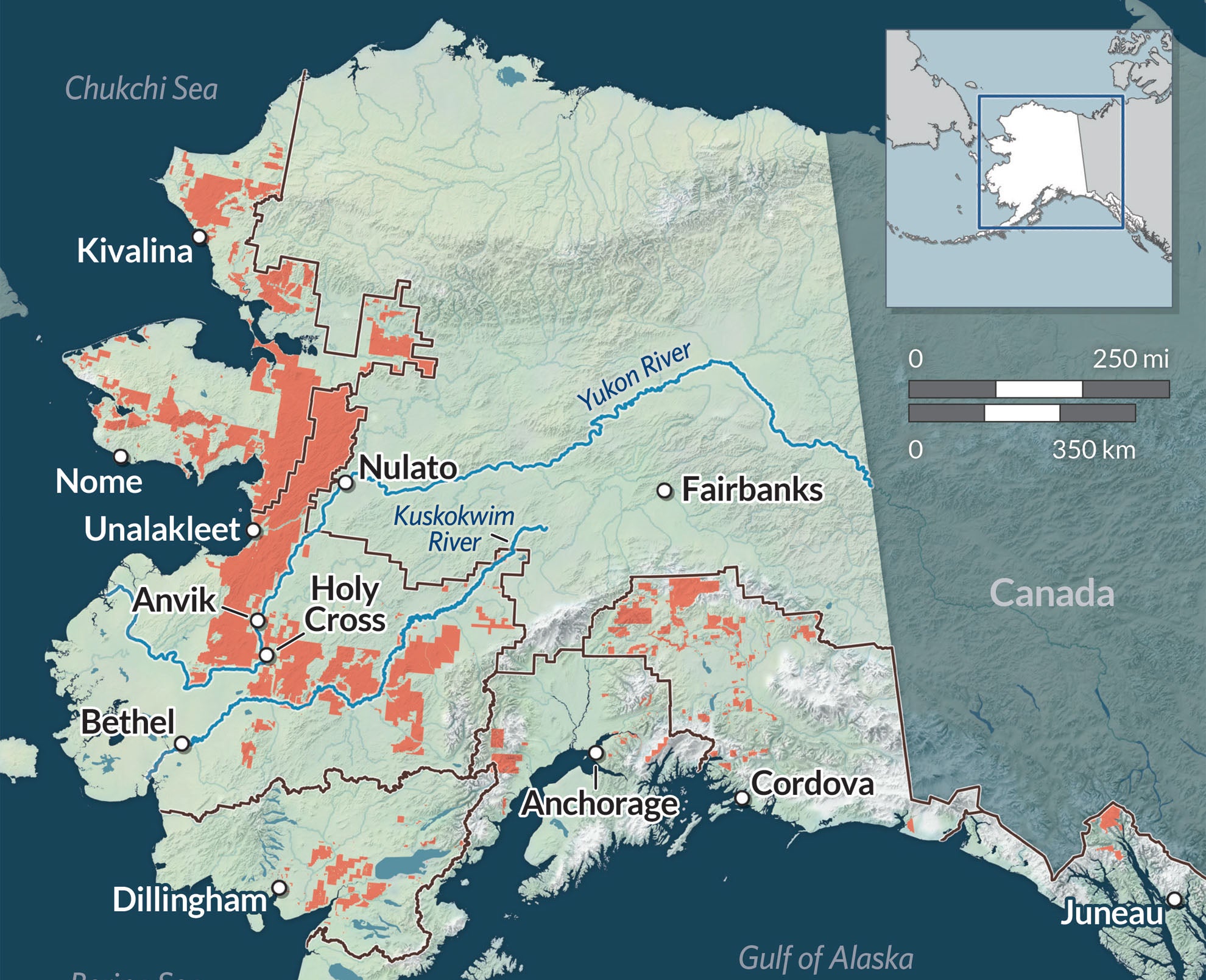 Map of D-1 lands in Alaska.