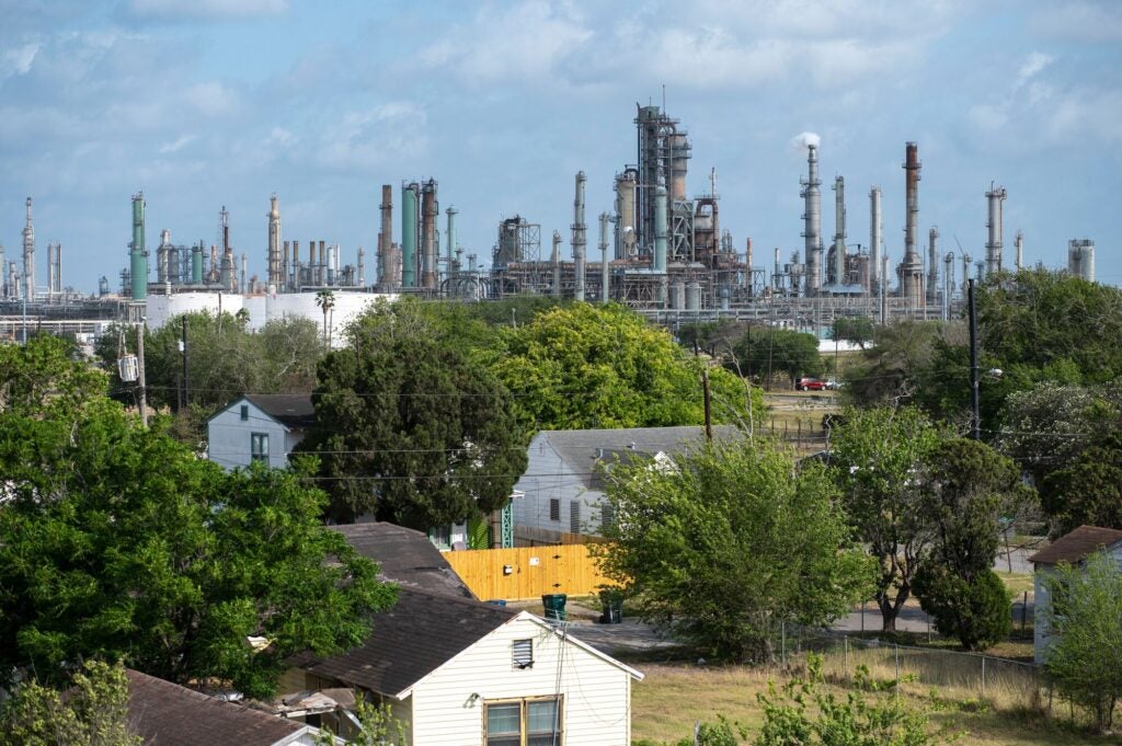 The Hillcrest neighborhood, near “Refinery Row” in Corpus Christi, TX. (Eddie Seal for Earthjustice)