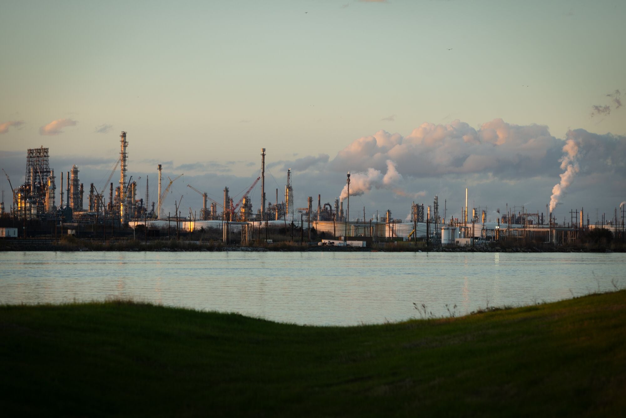 Chevron and Valero facilities in Port Arthur, TX.
