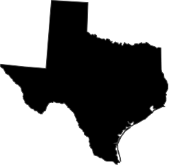Map outline of Texas.