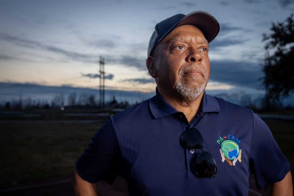 John Beard, Jr., is a petrochemical worker turned environmental advocate living on the frontlines of fossil fuel pollution in Port Arthur, TX. (Chris Jordan-Bloch / Earthjustice)