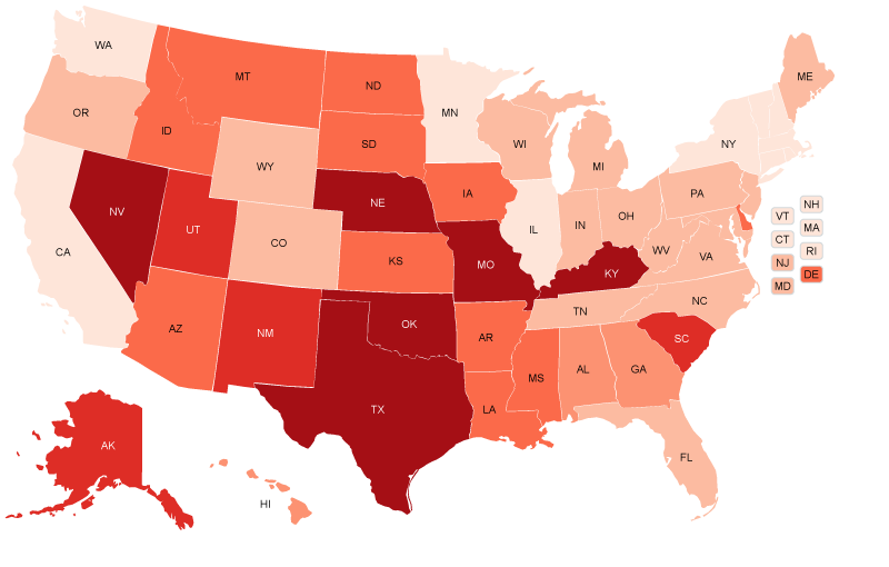 Map of wetlands and streams most in danger after the U.S. Supreme Court’s "Sackett v. EPA" ruling.