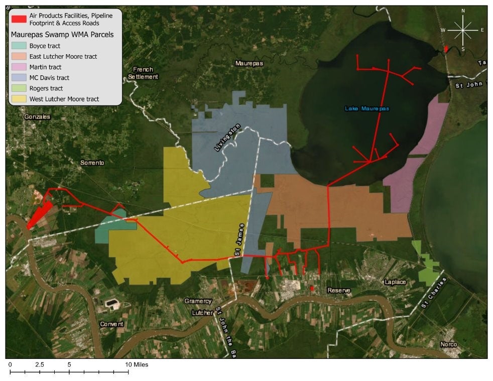 pipeline maurepas map